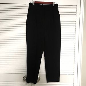 Zara Basics High waisted black trousers